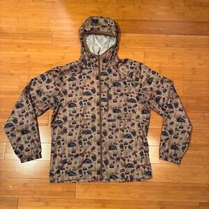 Columbia Camping Backpacking Windbreaker sz Med M lightweight hooded